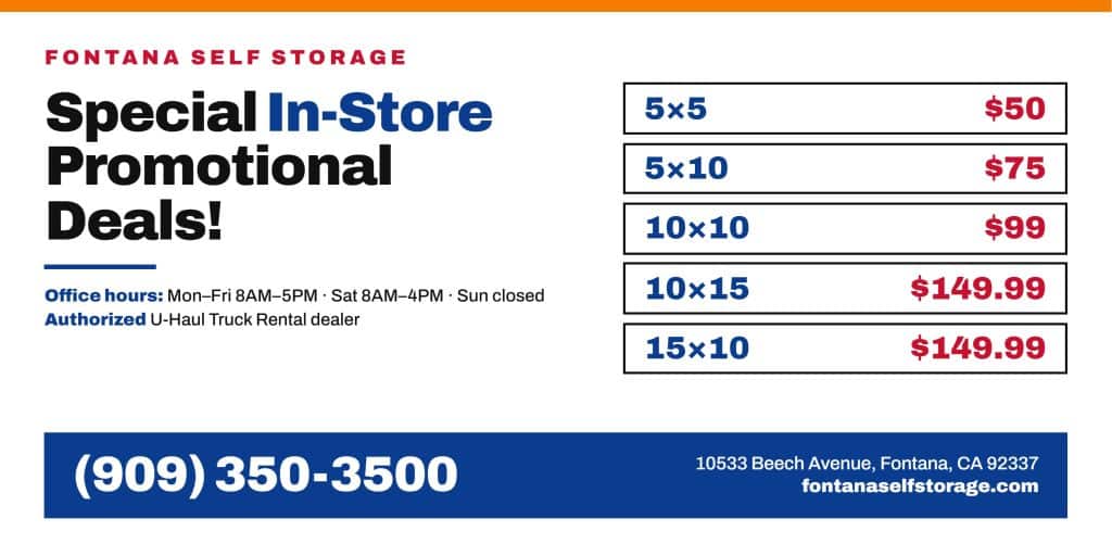 Special Instore Promotional Deals